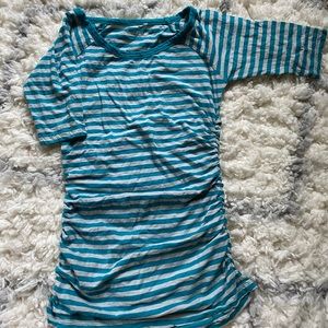 Caslon 3/4 sleeve rouched tshirt size XS